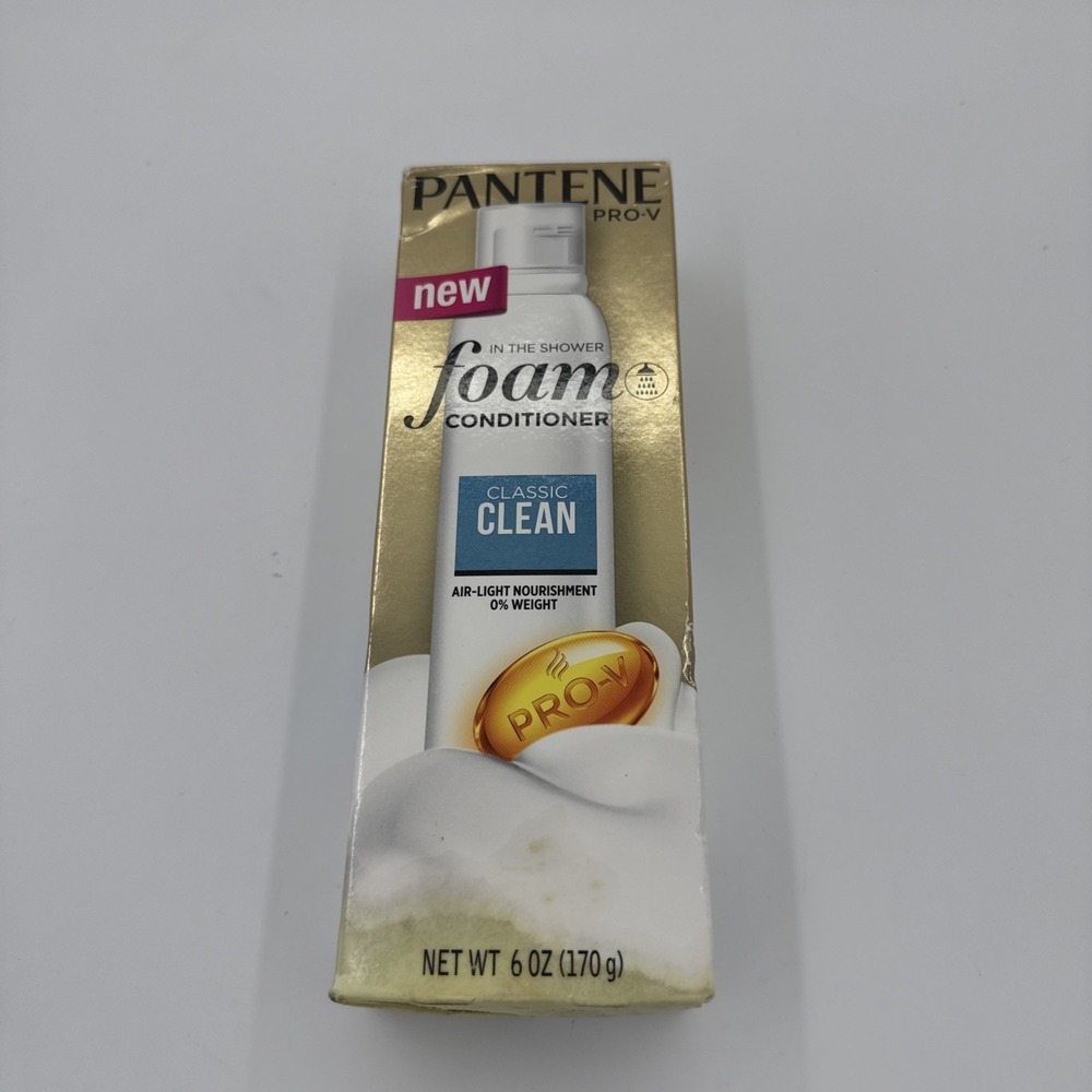 Pantene Pro V In The Shower Foam Conditioner Classic Clean Fine Flat Hair 6 Oz.